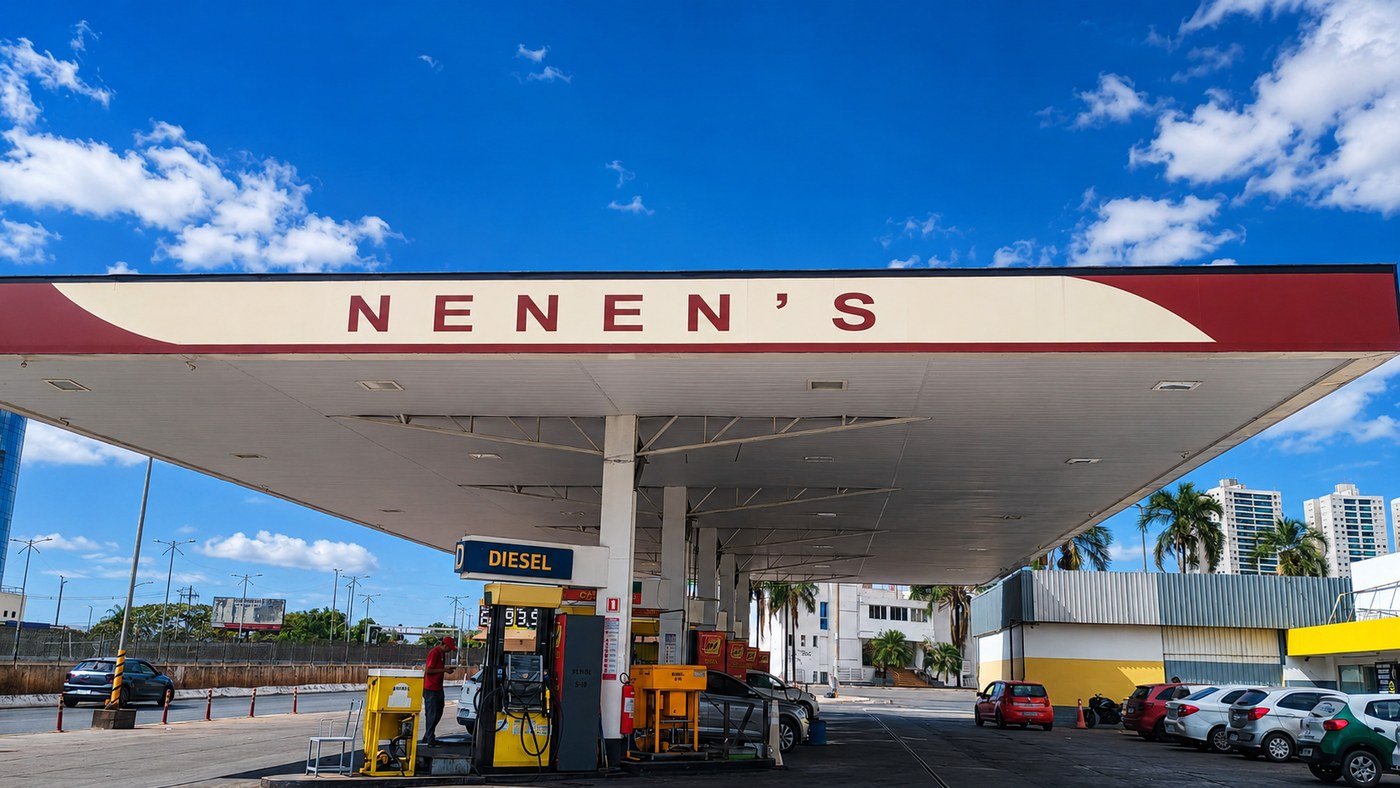 Posto de combustível no complexo